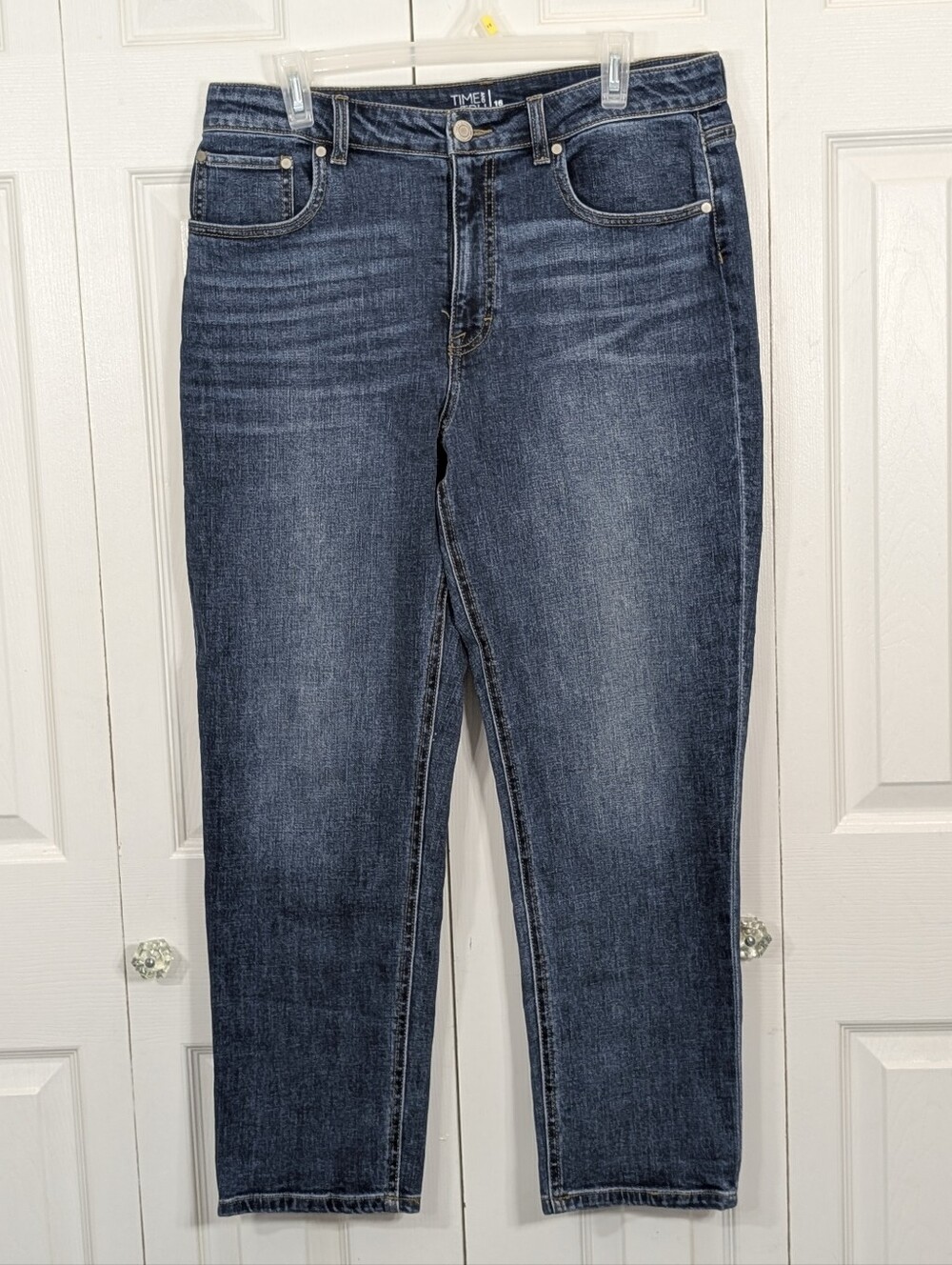 Time and Tru: High-Rise Straight Leg Jeans - Size 16